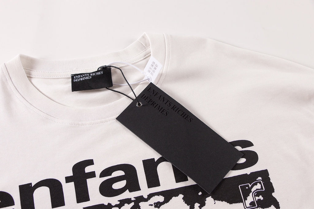 ER* Black Typography White Long Sleeve Shirt™