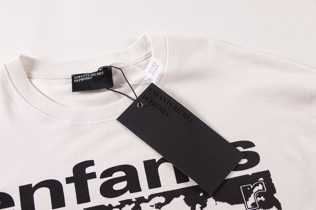 ER* Black Typography White Long Sleeve Shirt™