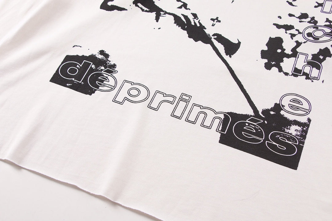 ER* Black Typography White Long Sleeve Shirt™