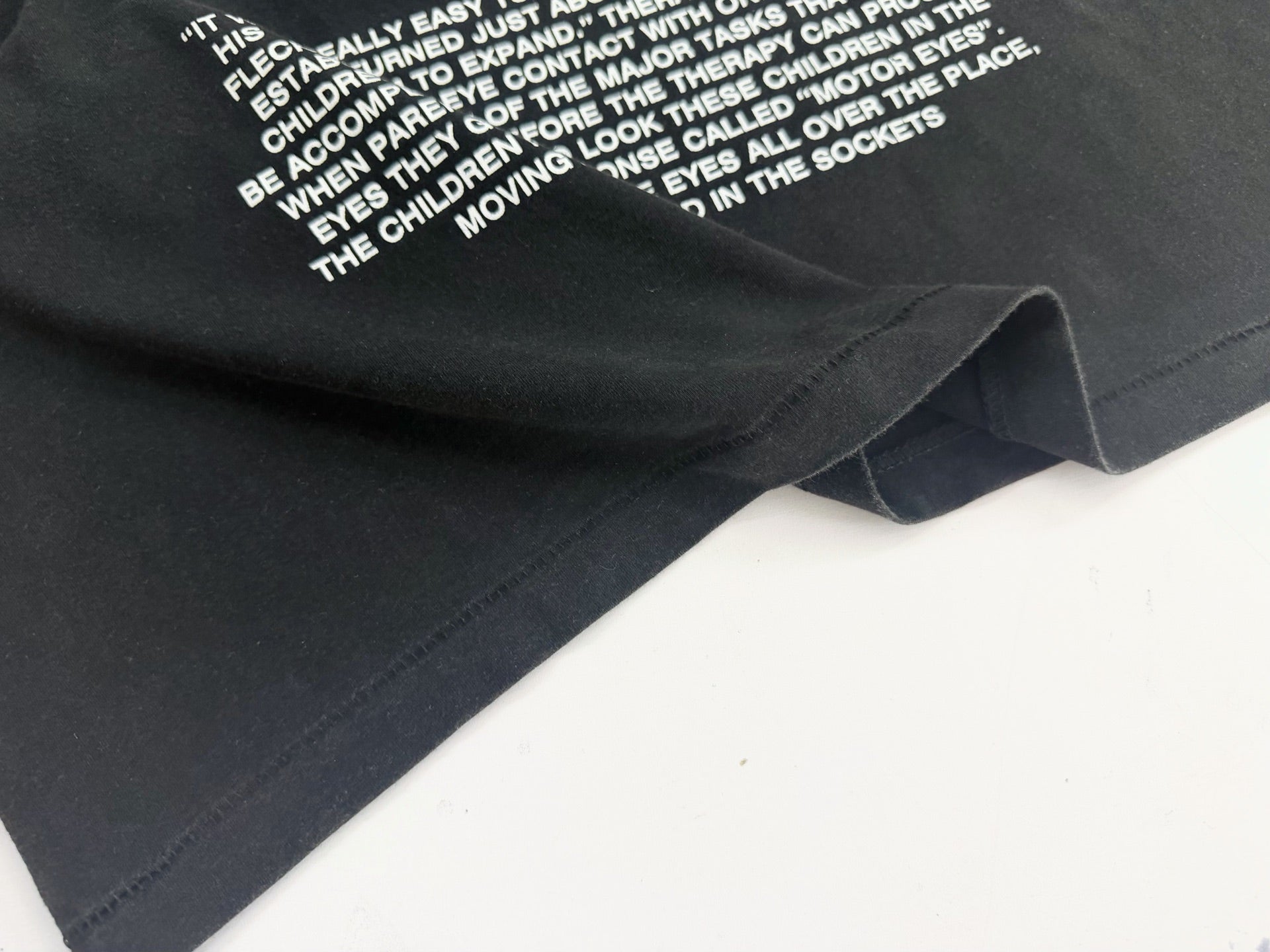 ER* Abnormalities In Eye Contact Washed Black T-Shirt™