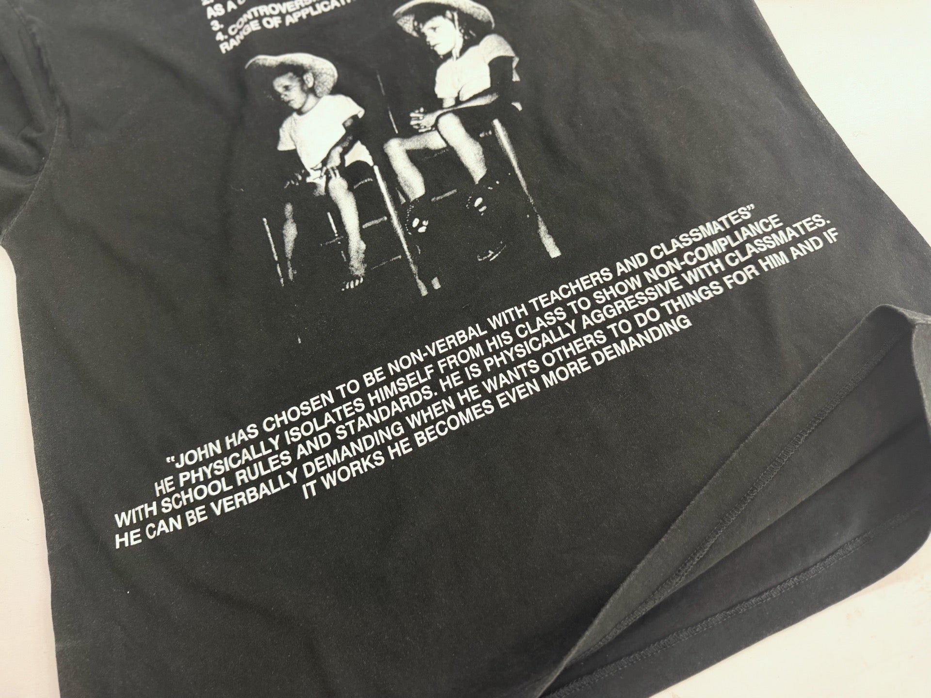 ER* Abnormalities In Eye Contact Washed Black T-Shirt™