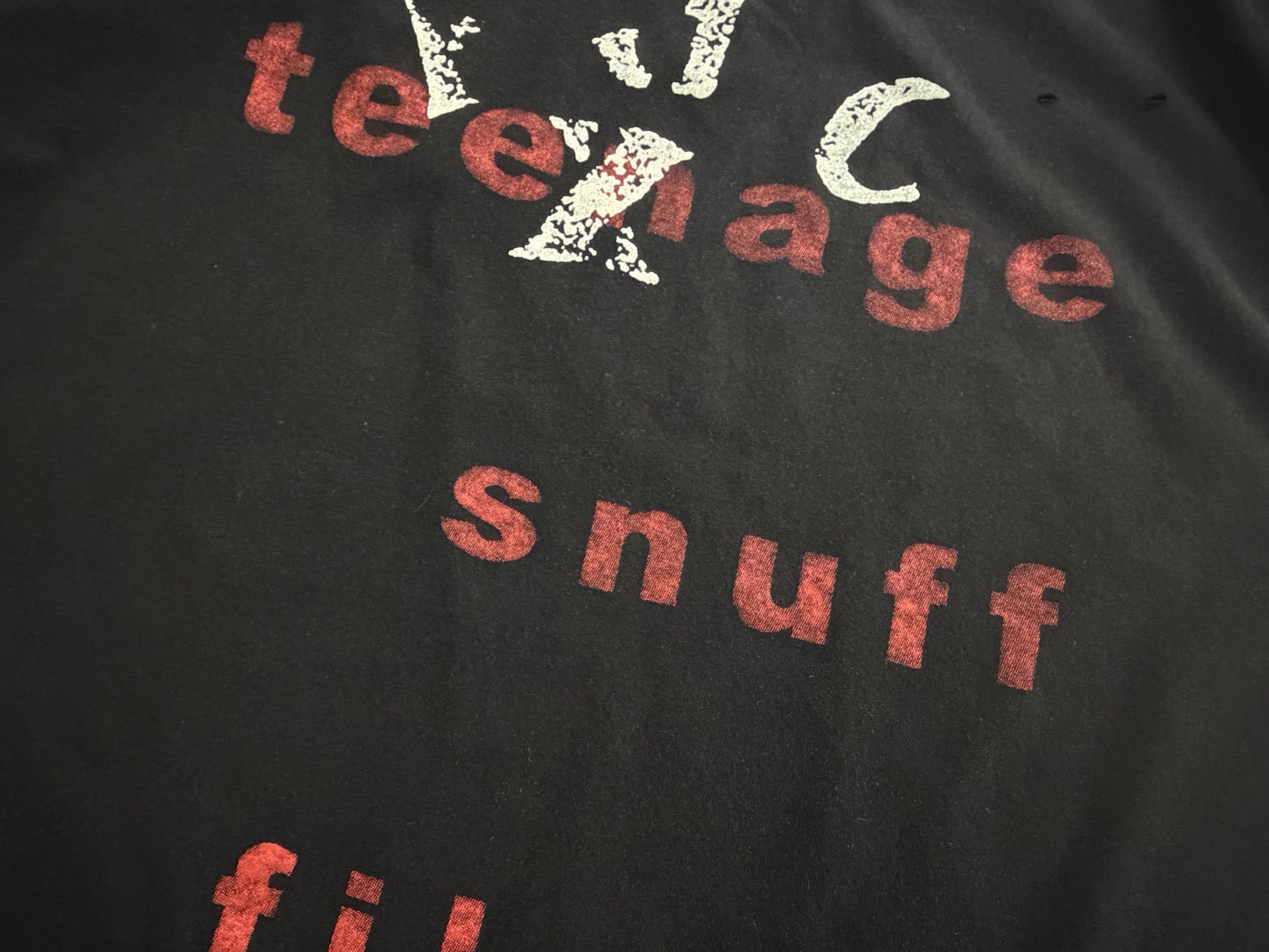 ER* Teenage Snuff Film Washed Black T-Shirt™