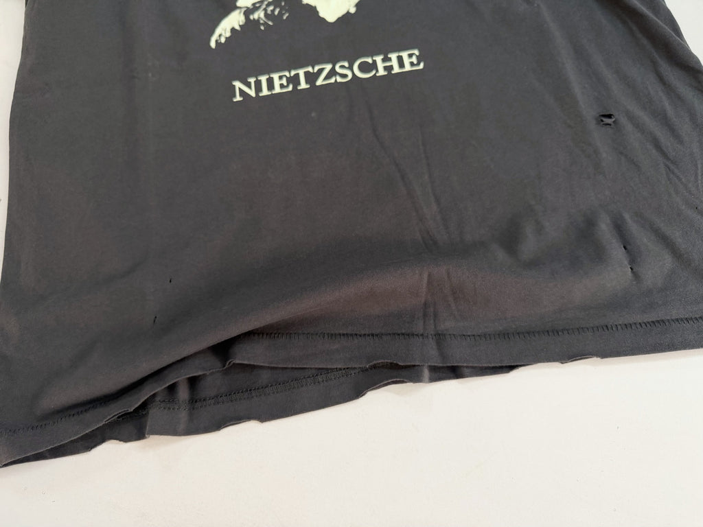 ER* Distressed Nietzsche Faded Brown T-Shirt™