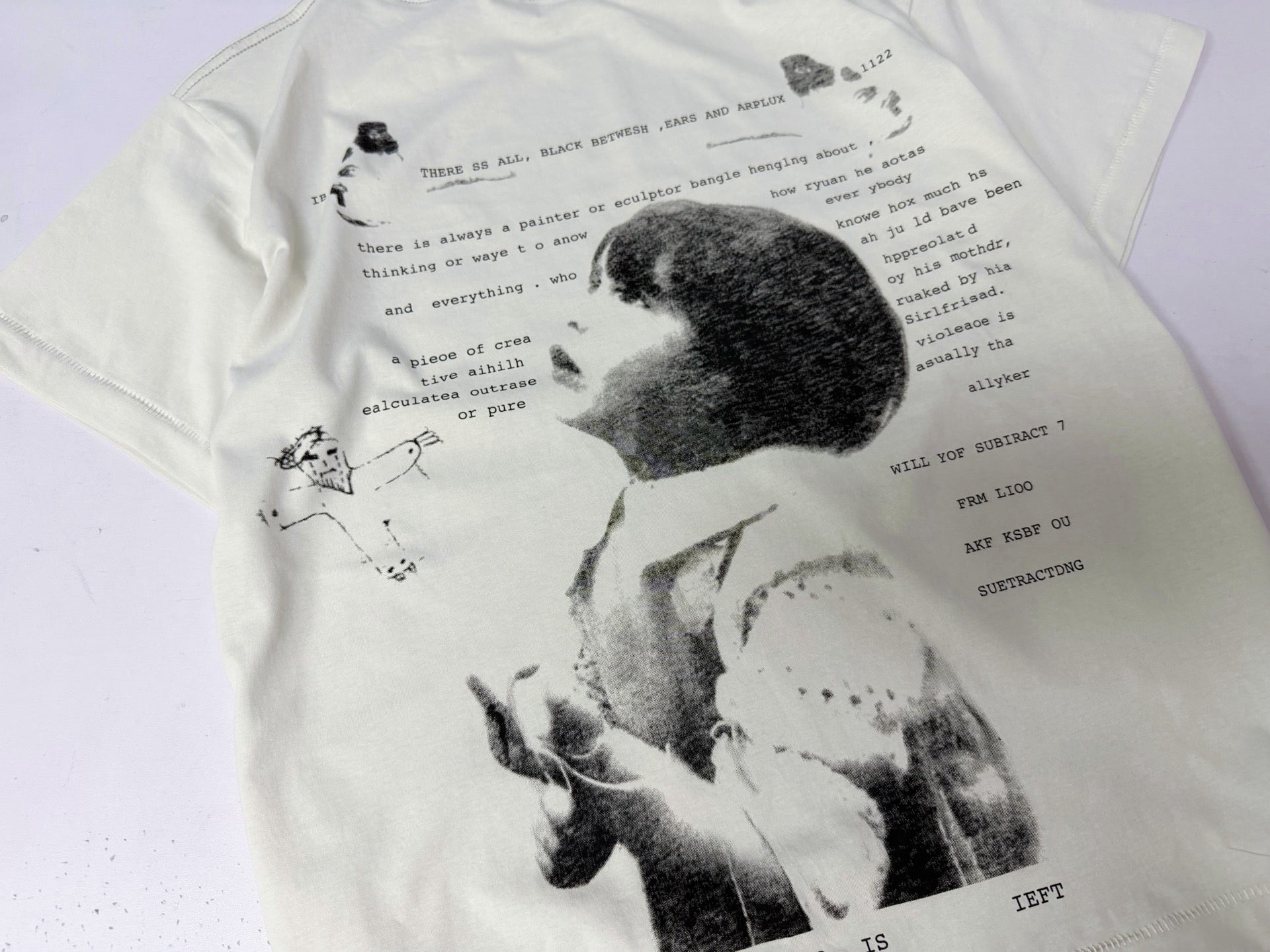 ER* Reminiscing Triple Portrait White T-Shirt™