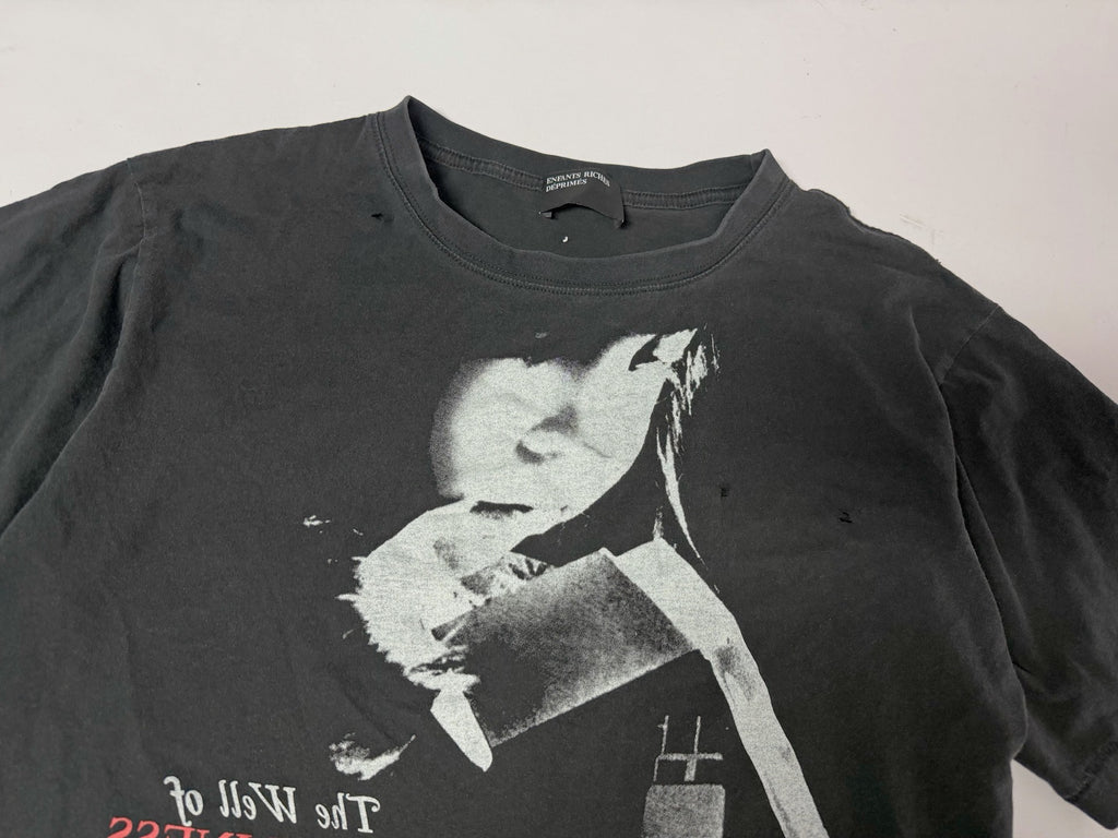 ER Distressed Loneliness Washed Black T-Shirt™*