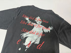 ER Distressed Loneliness Washed Black T-Shirt™*