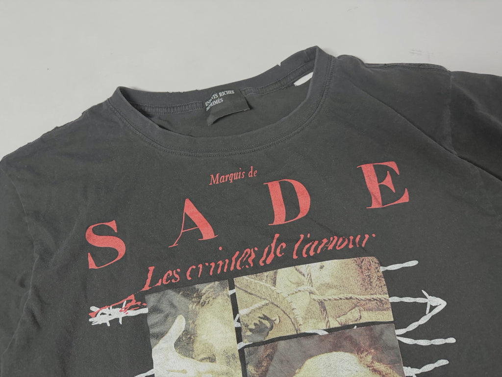 ER* Red Sade Graphic Washed Black T-Shirt™