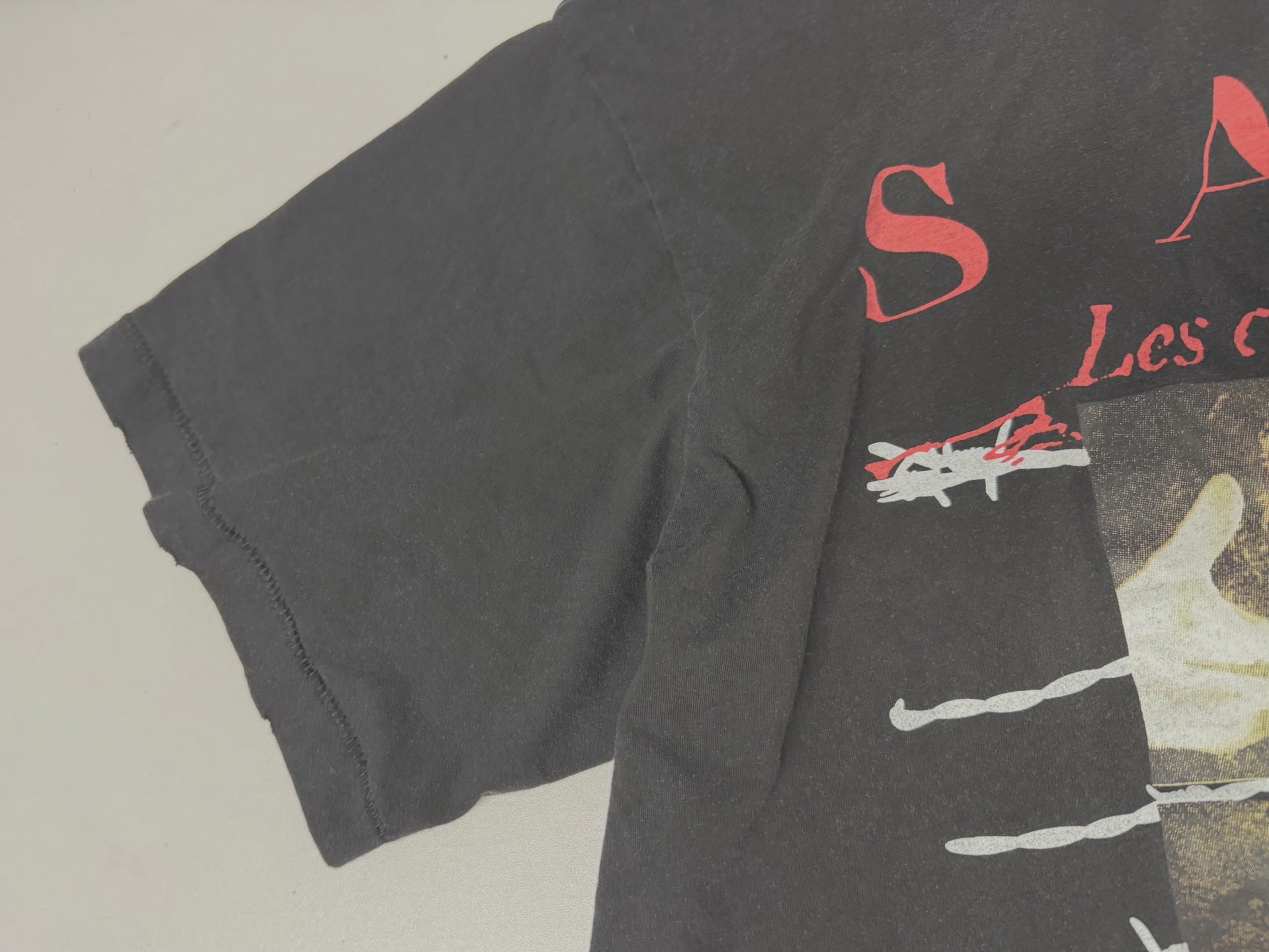 ER* Red Sade Graphic Washed Black T-Shirt™