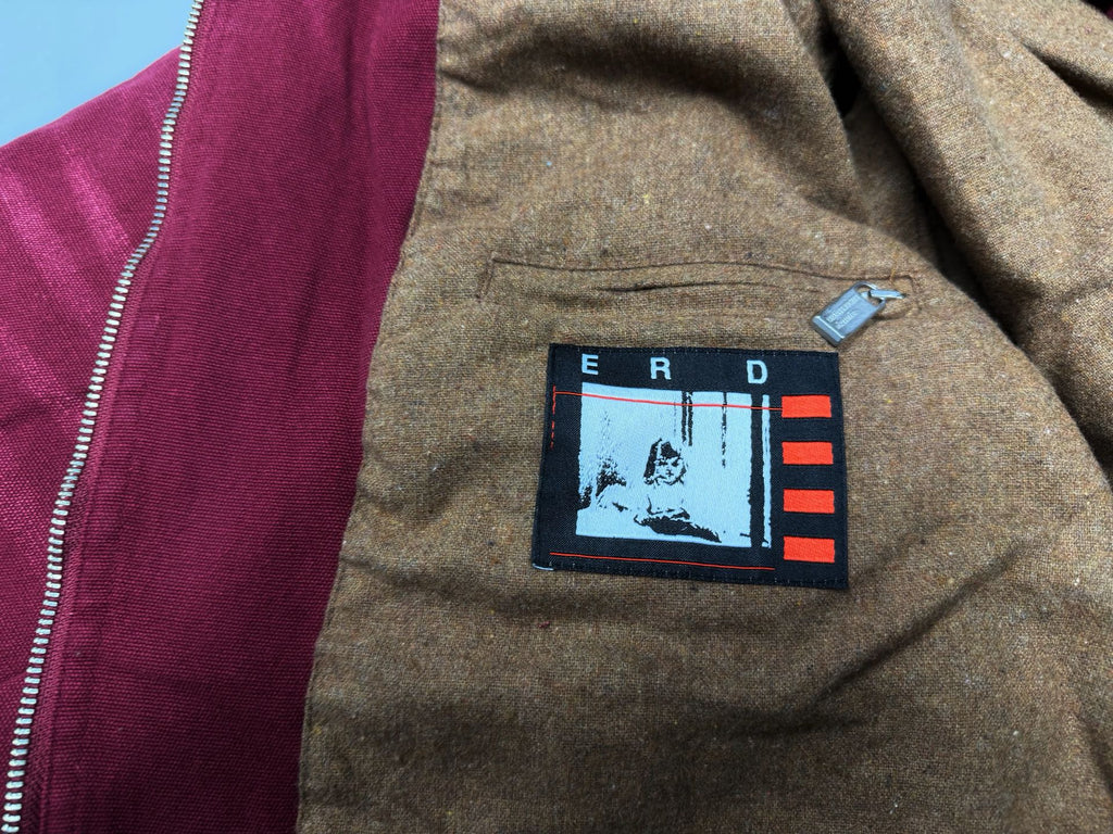 ER* Distressed Black Collar Red Work Jacket™