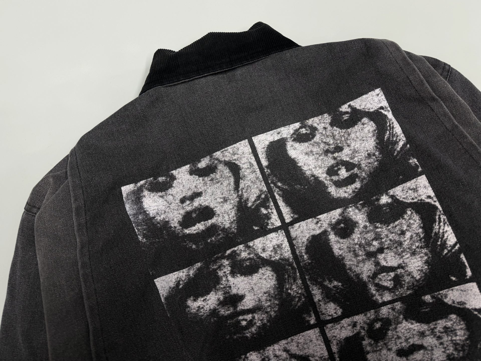 ER* Distressed Black Collar Gray Work Jacket™