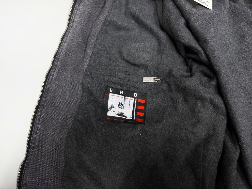 ER* Distressed Black Collar Gray Work Jacket™