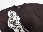 ER* Cartoon Graphic Maroon Knit Sweater™