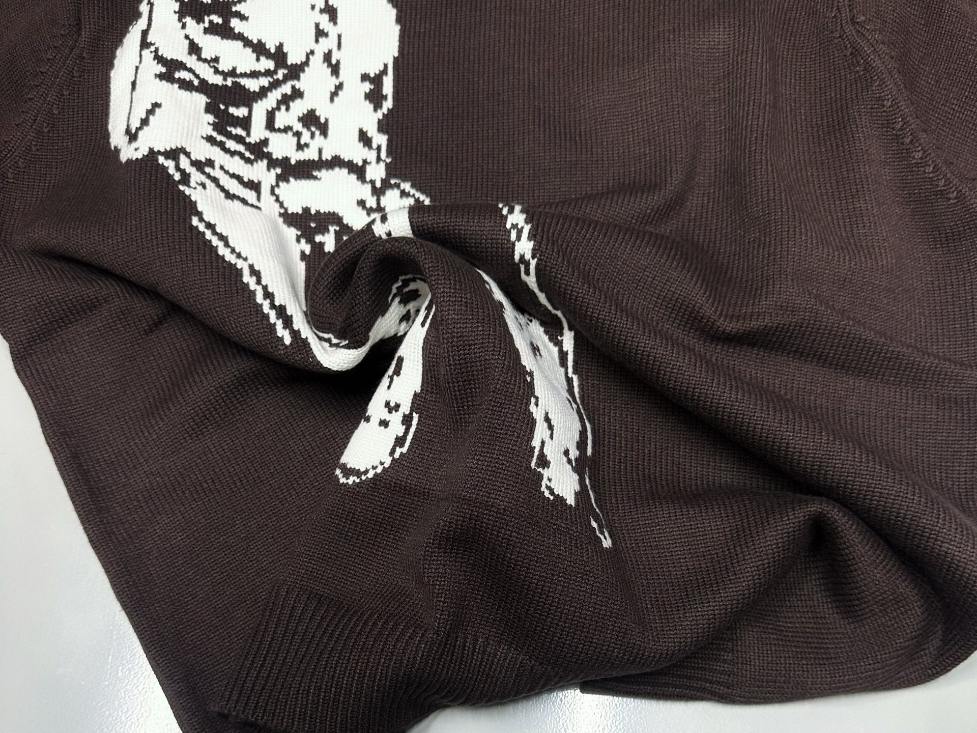 ER* Cartoon Graphic Maroon Knit Sweater™