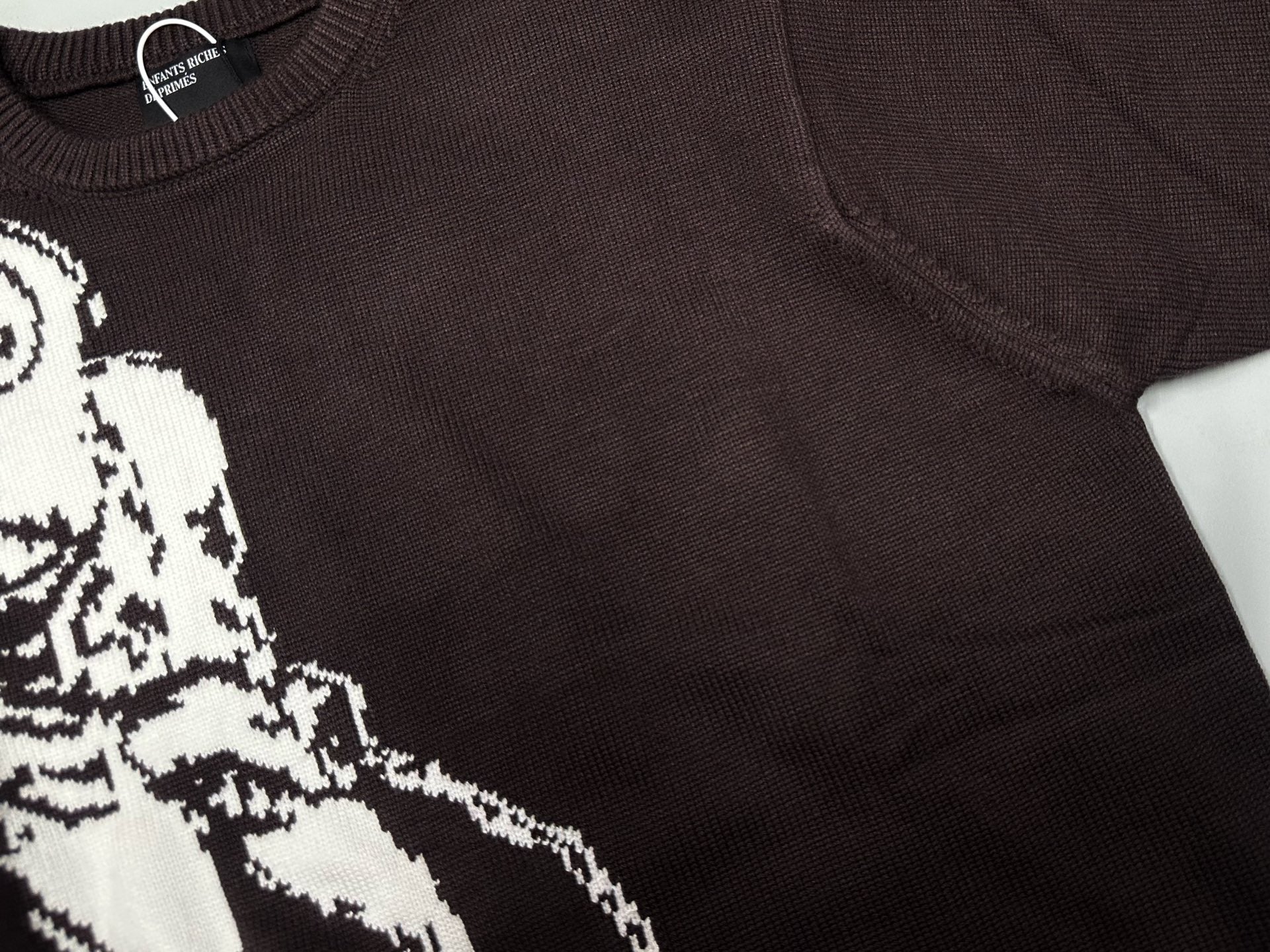 ER* Cartoon Graphic Maroon Knit Sweater™