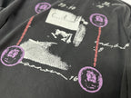 ER* Sleeve Print Washed Black Long Sleeve Shirt™
