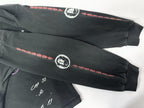 ER* Sleeve Print Washed Black Long Sleeve Shirt™
