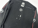 ER* Sleeve Print Washed Black Long Sleeve Shirt™