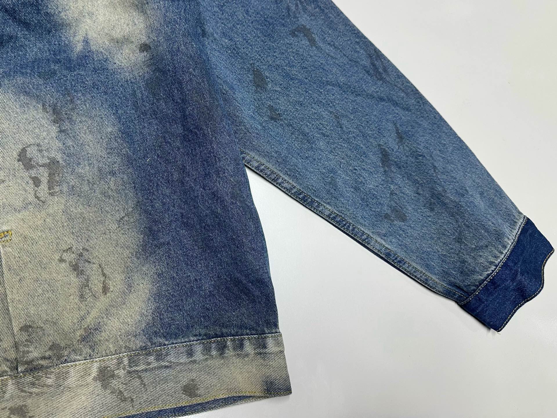 ER* Stained Light Wash Denim Jacket™