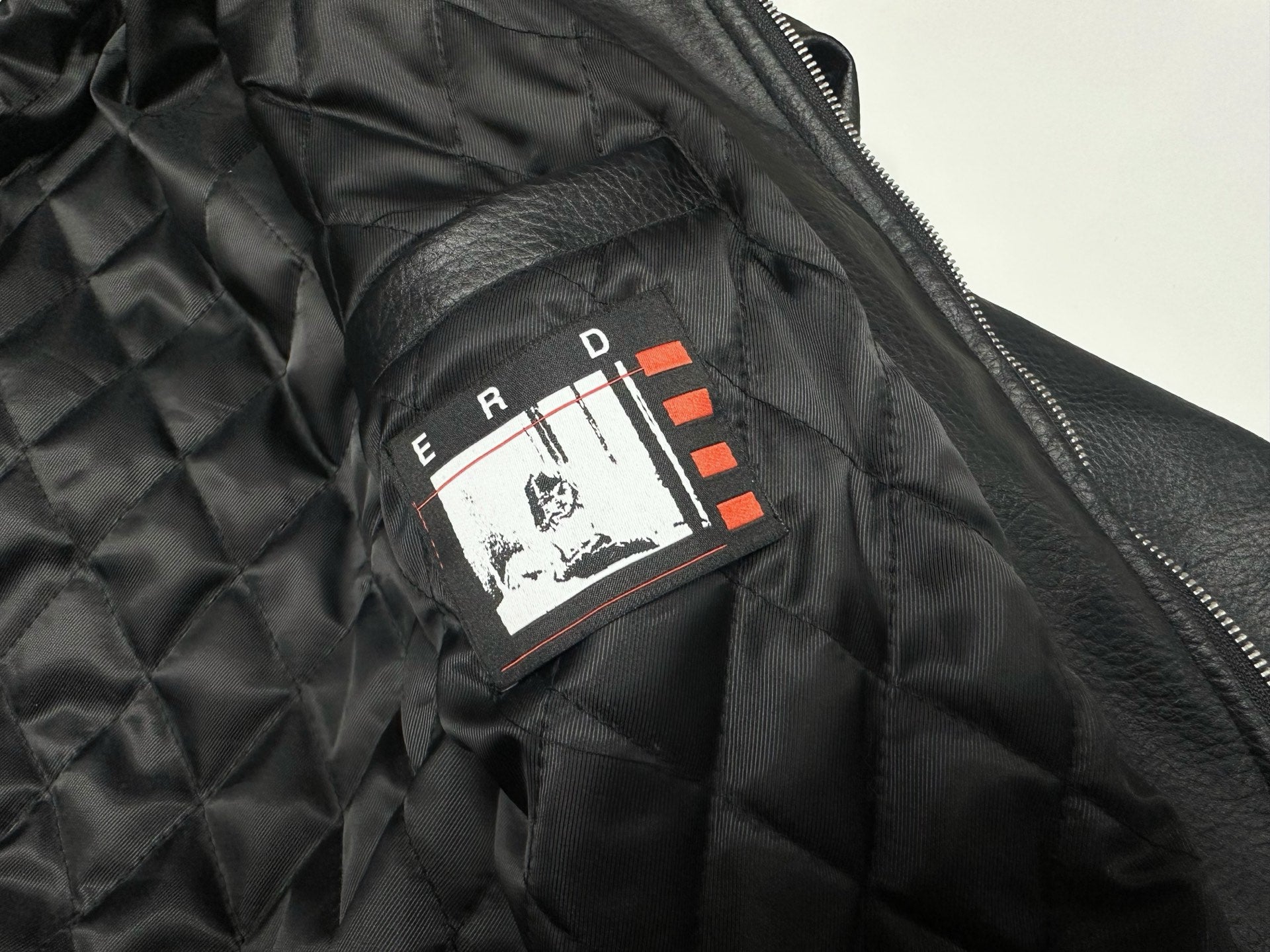 ER* Painter's Wives Black Leather Bomber Jacket™