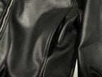 ER* Painter's Wives Black Leather Bomber Jacket™
