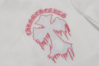 Pink & White Embroidered Cross White T-Shirt™