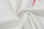 Pink & White Embroidered Cross White T-Shirt™