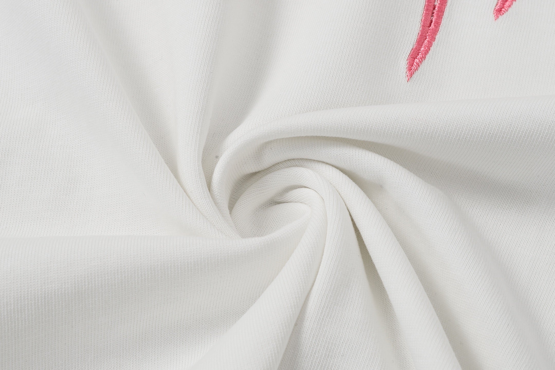 Pink & White Embroidered Cross White T-Shirt™