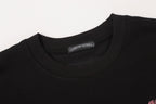 Pink & Black Embroidered Cross Black T-Shirt™