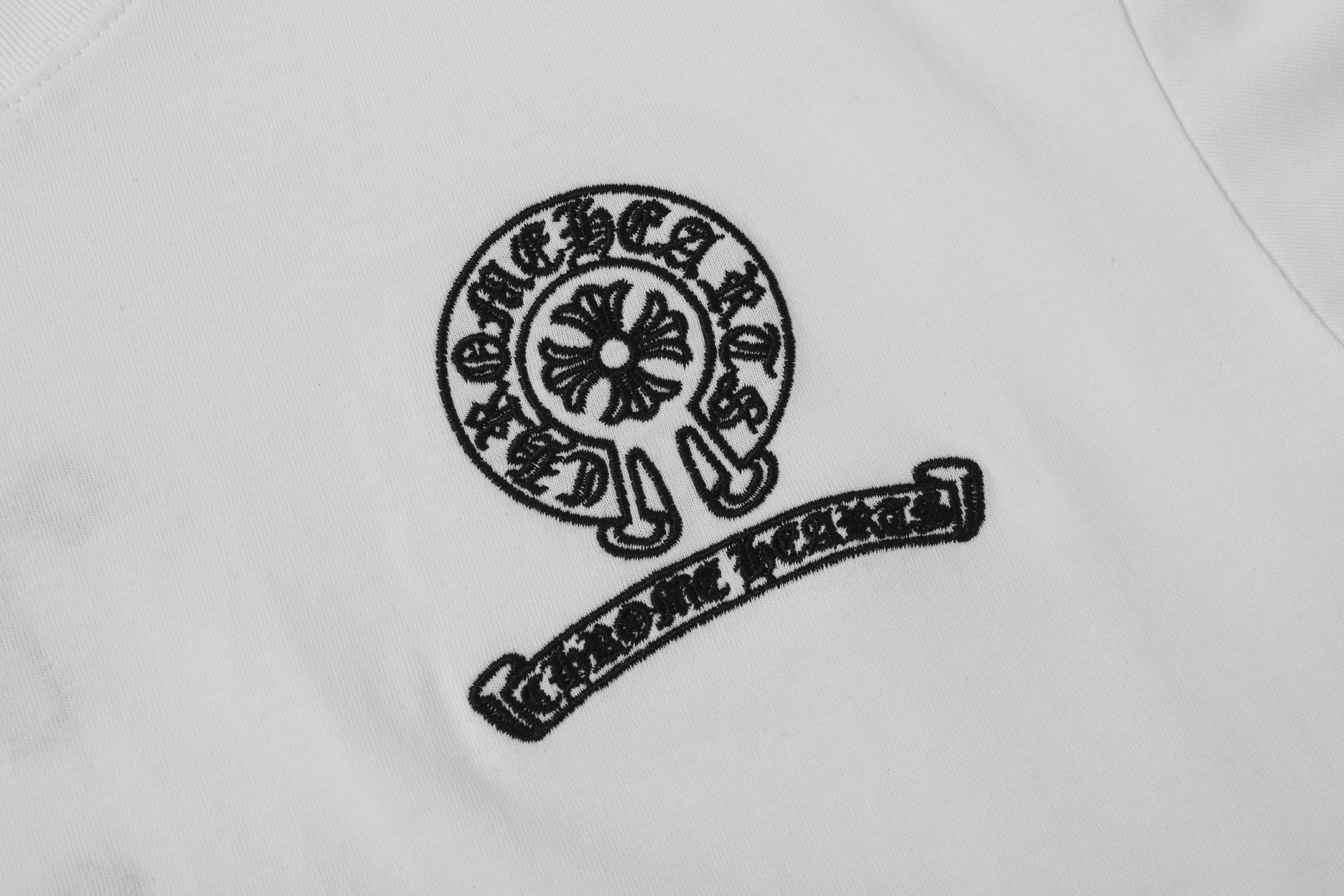 Vertical Cross Horseshoe Logo White T-Shirt™