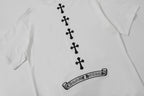 Vertical Cross Horseshoe Logo White T-Shirt™