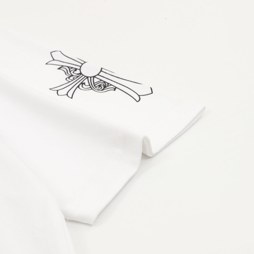 Ornate Double Cross Horseshoe White T-Shirt™