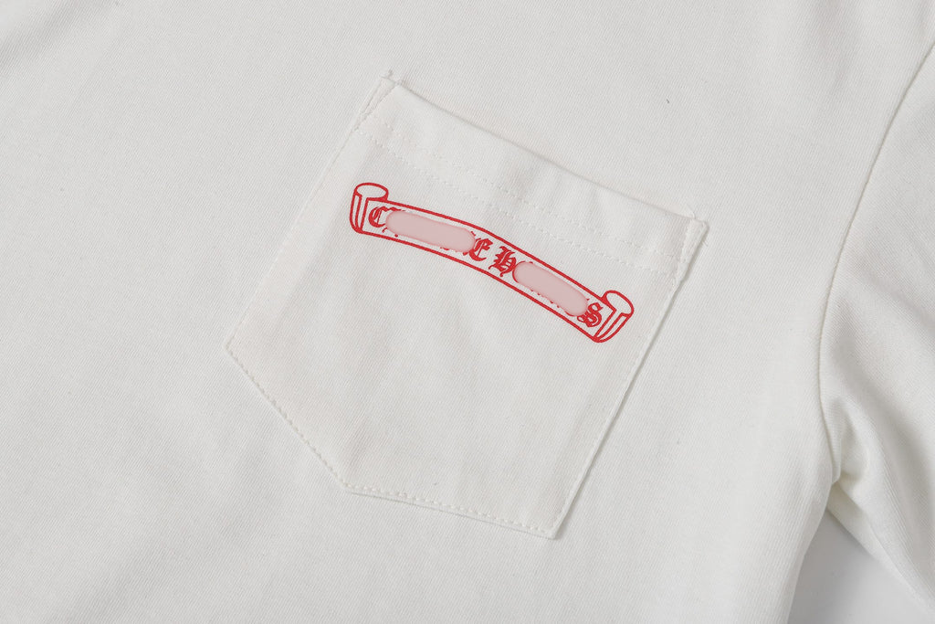 Red Pocket Logo White T-Shirt™