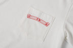 Red Pocket Logo White T-Shirt™