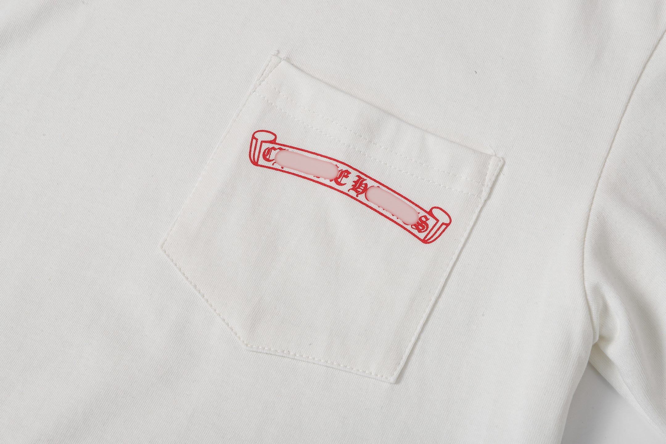 Red Pocket Logo White T-Shirt™