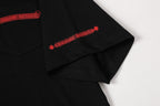 Red Pocket Logo Black T-Shirt™