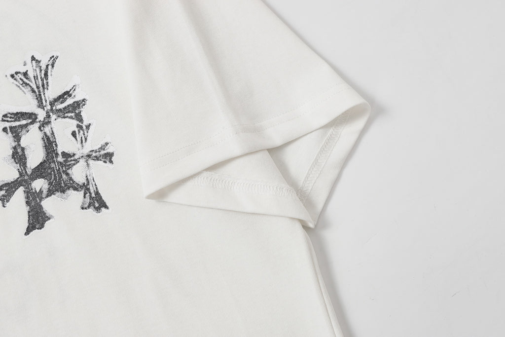 Cemetery Cross Patch White T-Shirt™