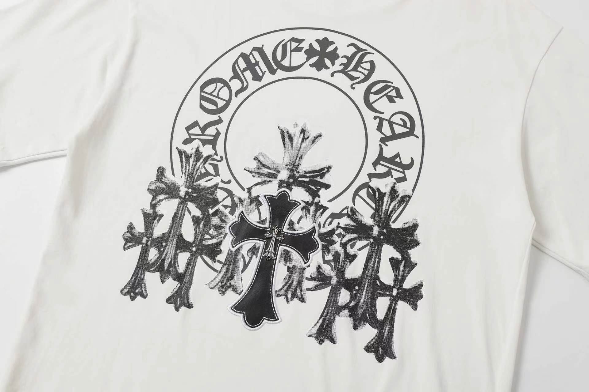 Cemetery Cross Patch White T-Shirt™