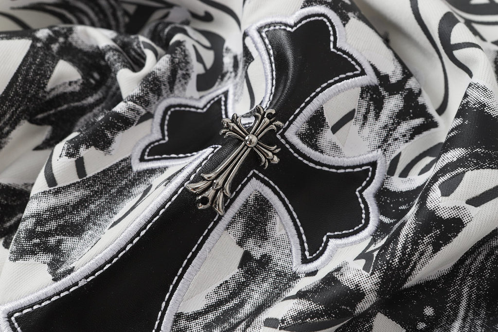 Cemetery Cross Patch White T-Shirt™