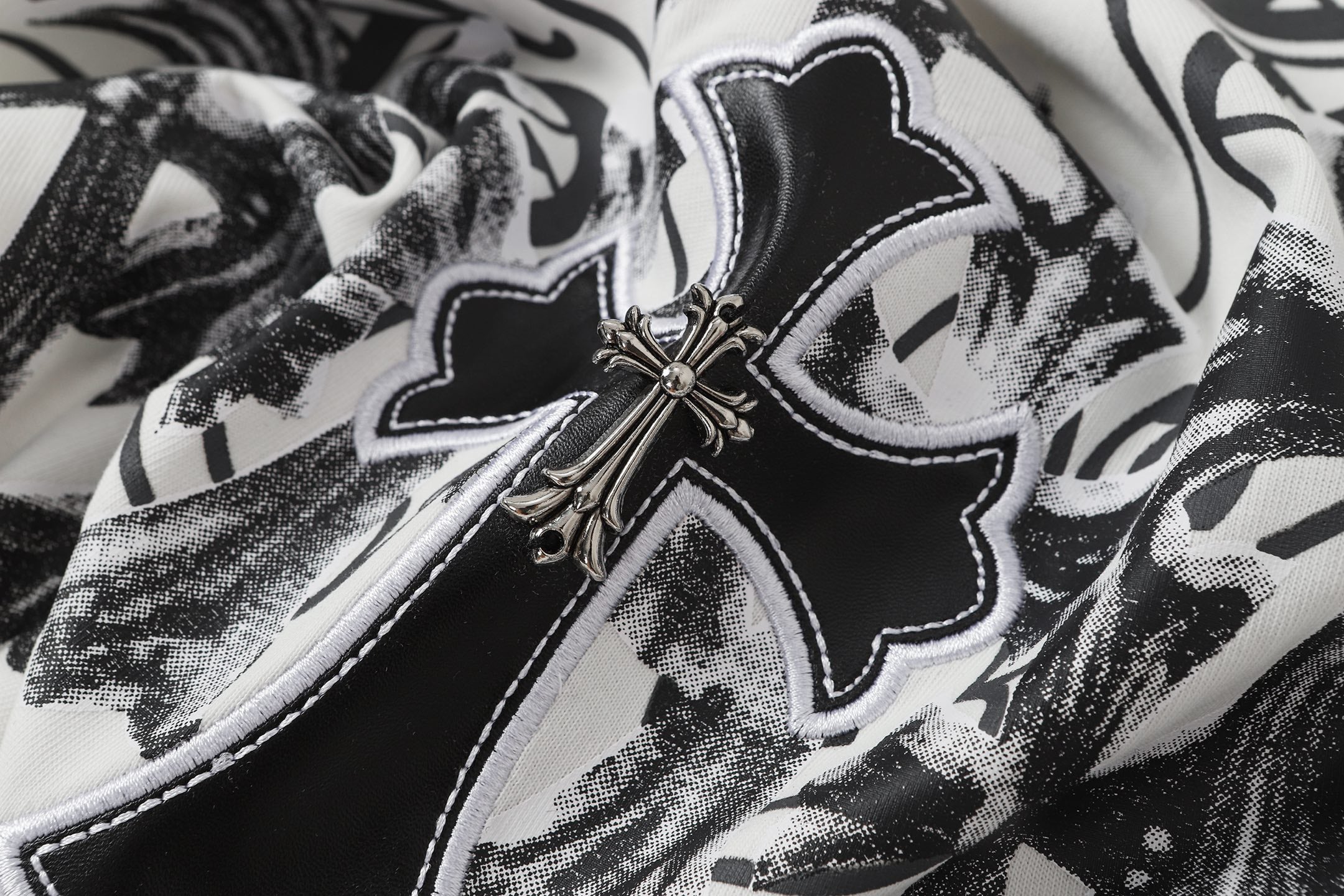 Cemetery Cross Patch White T-Shirt™