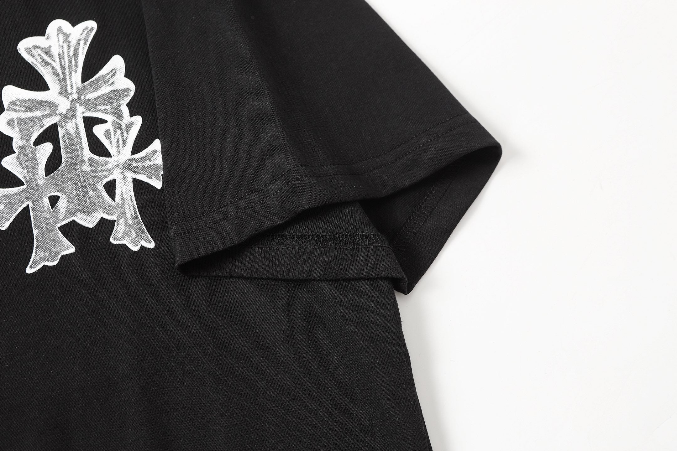 Cemetery Cross Patch Black T-Shirt™