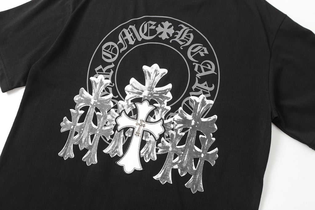 Cemetery Cross Patch Black T-Shirt™