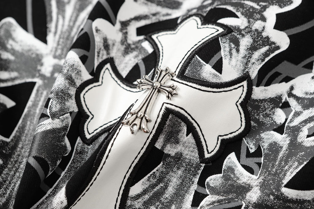 Cemetery Cross Patch Black T-Shirt™