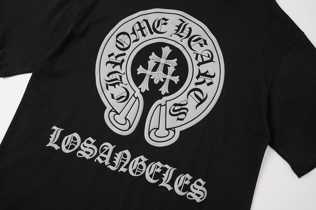 Triple Cross Horseshoe Los Angeles Black T-Shirt™