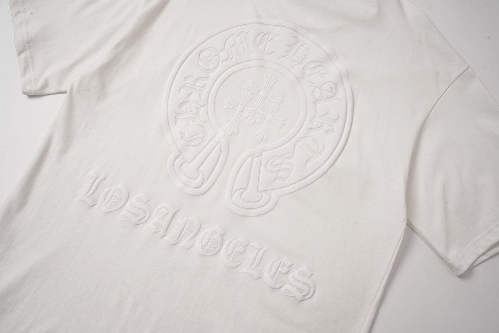 Triple Cross Horseshoe Los Angeles White T-Shirt™
