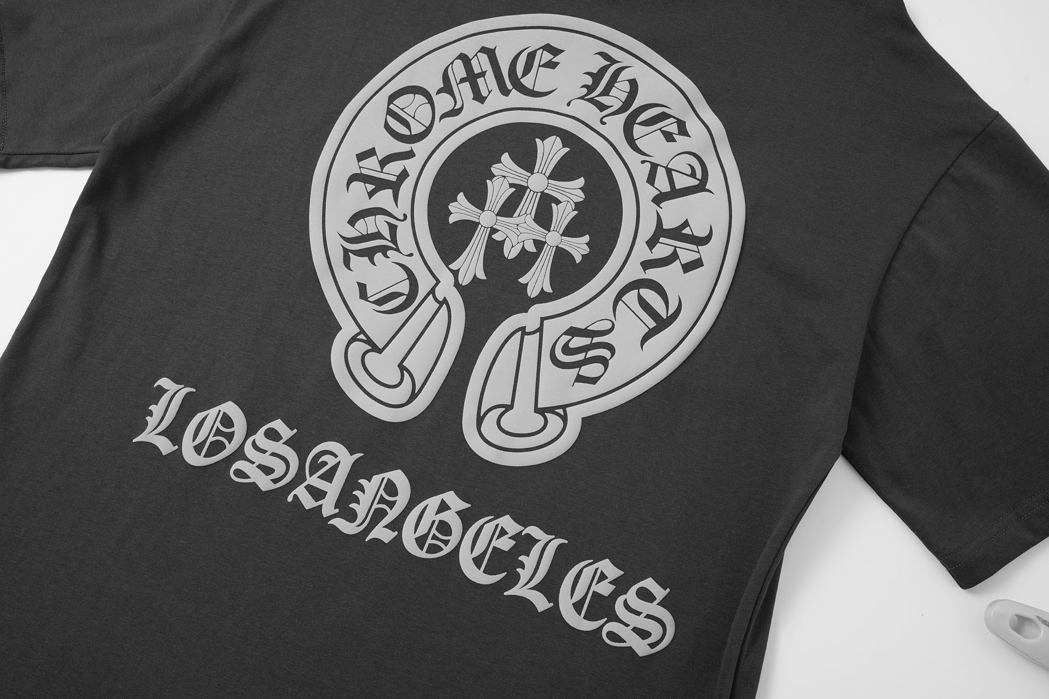 Triple Cross Horseshoe Los Angeles Gray T-Shirt™