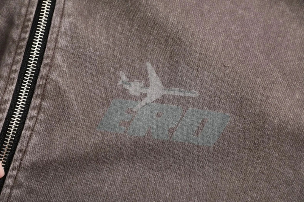 ER* Faded Graphic Brown Bomber Jacket™