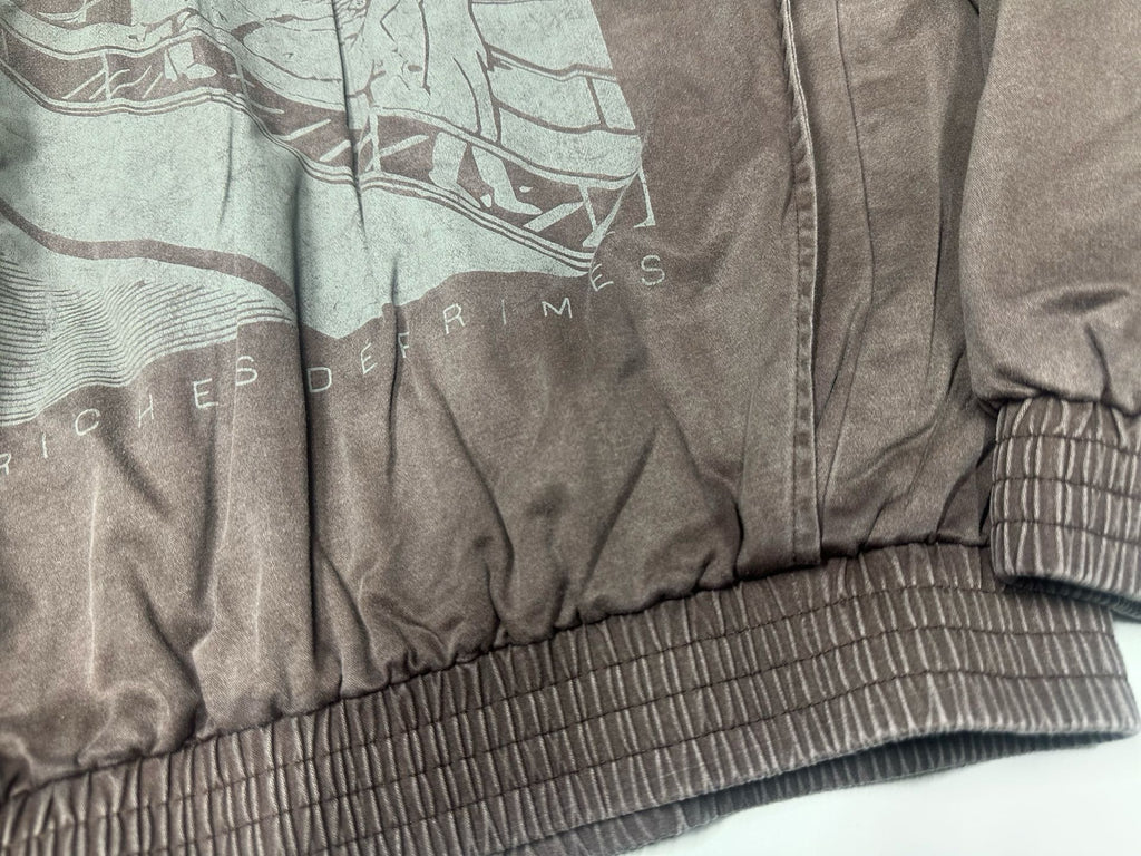 ER* Faded Graphic Brown Bomber Jacket™