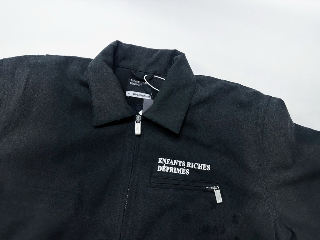 ER* Distressed Washed Black Work Jacket™
