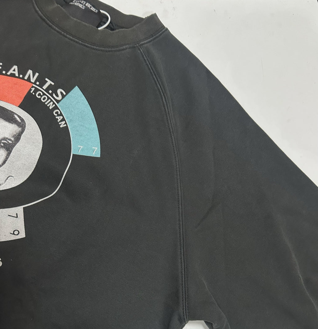 ER* Typography Portrait Washed Black Sweater™