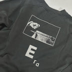 ER* Typography Portrait Washed Black Sweater™